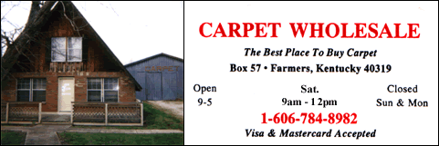 Carpet Wholesale - Farmers, Kentucky