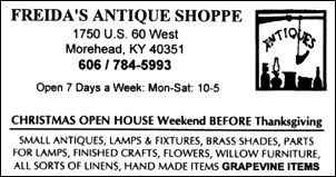Freida's Antique Shoppe - Morehead, Kentucky