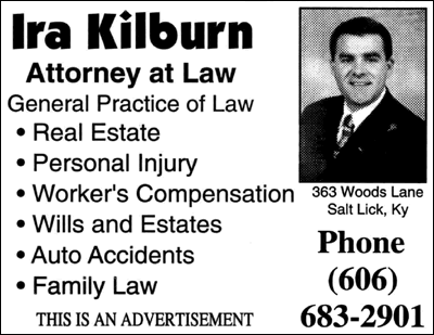 Ira Kilburn - Attorney at Law - Salt Lick, Kentucky