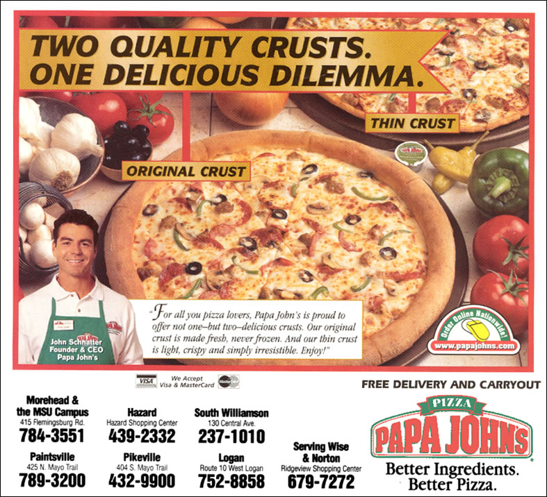 CaveRun.org | Papa John's Pizza