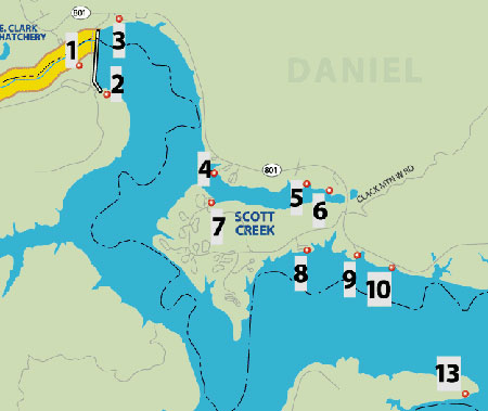 Cave Run Boat Ramp Map