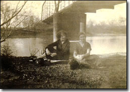 Georgia Stevens Green & Catherine Green at Licking River in Farmer, KY